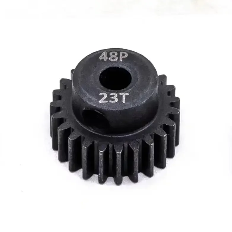 Engrenage de moteur à pignon métallique en acier noir, 3.175mm, 48DP, 12T, 13T, 14T, 15T, 16T, 17T, 18T, 19T, 20T, 22T, 24T, 25T, adapté au modèle de voiture RC 1/10