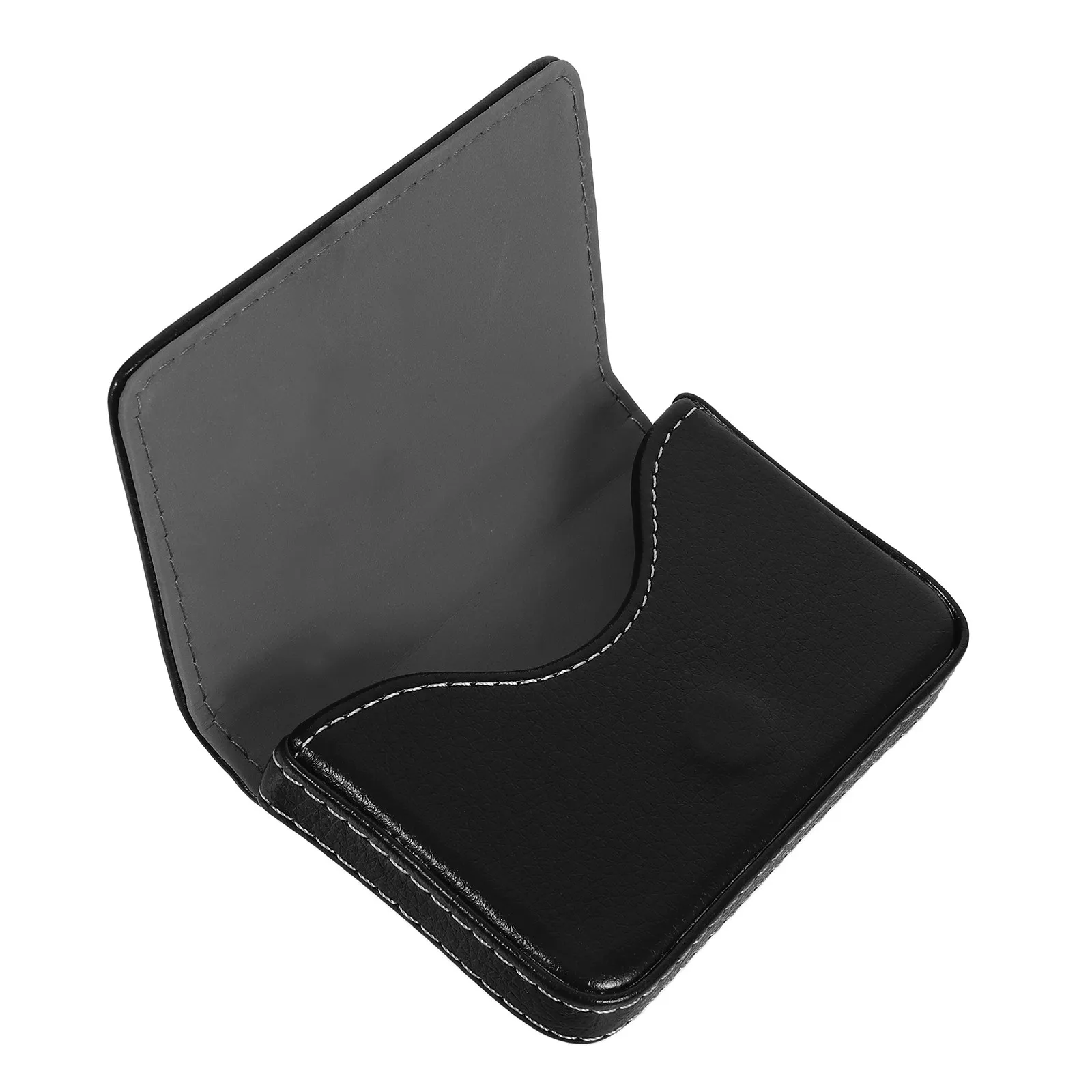 

Business Card Holder Mini Briefcase Artificial Stainless Steel Business Cards Case Card Organizer Wallet for Men Credit