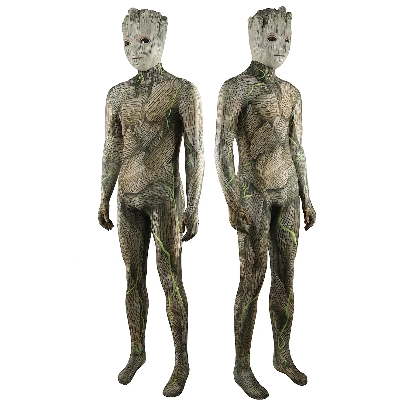 Guardians of the Groot Galaxy Cosplay Costume Superhero Spandex Zentai Suits Groot Bodysuit Jumpsuit Halloween Costume Adult Kid