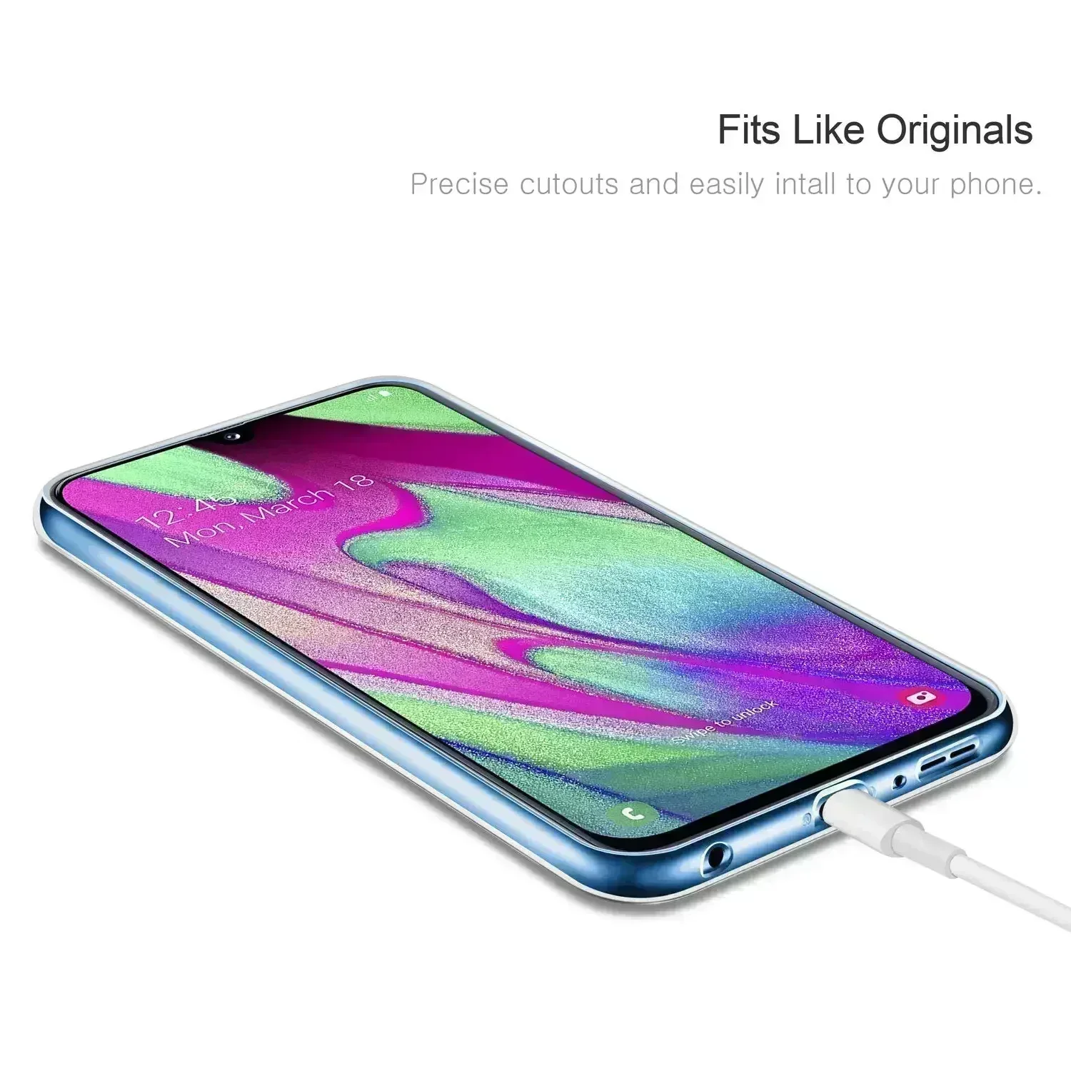 เคส360เต็มตัวสำหรับ Samsung Galaxy A12 A22 A13 A21S A23 A71 A20E A31 A32 A33 A40 A41 A51สองด้าน TPU ใส