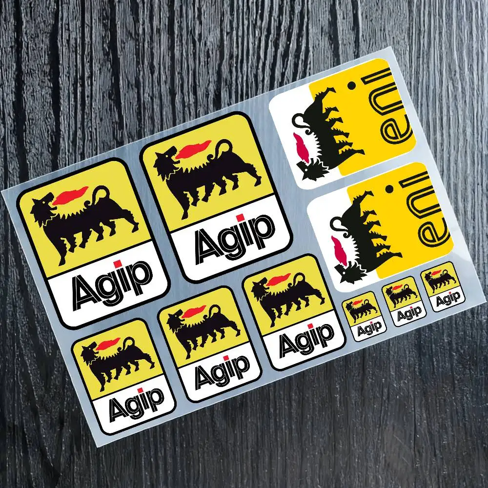 

Stickers Moto Sticker Auto Body Bumper Windows Motorcycle Laptop Walls Vinyl Decal Car Tuning Accessories For A-AGIP Eni Oils