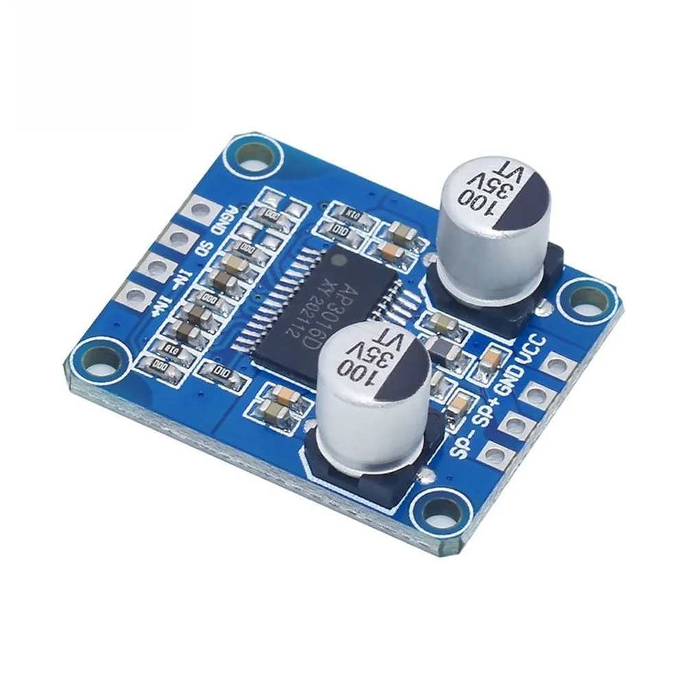 Single Channel Amp 30W Class D Amp Wide Voltage Range 8 24V 1k Input Impedance Optimized For 4-8 Load DIY Audio Projects