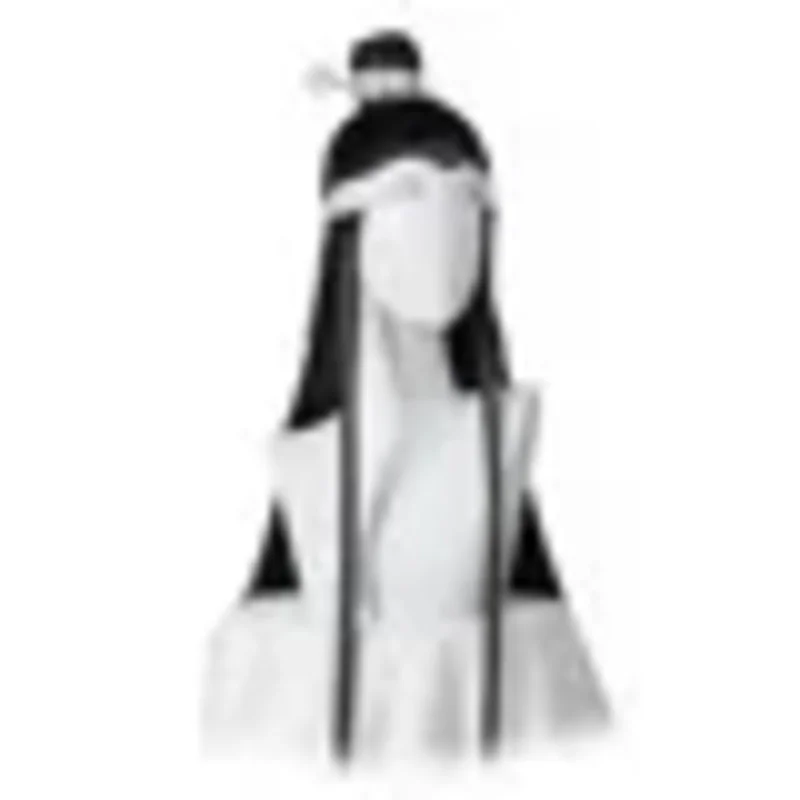 dd54Mo Dao Zu Shi Xichen 코스프레 가발 애니메이션 Lan Xi Chen 할로윈 블랙 롱 코스 헤어 가발