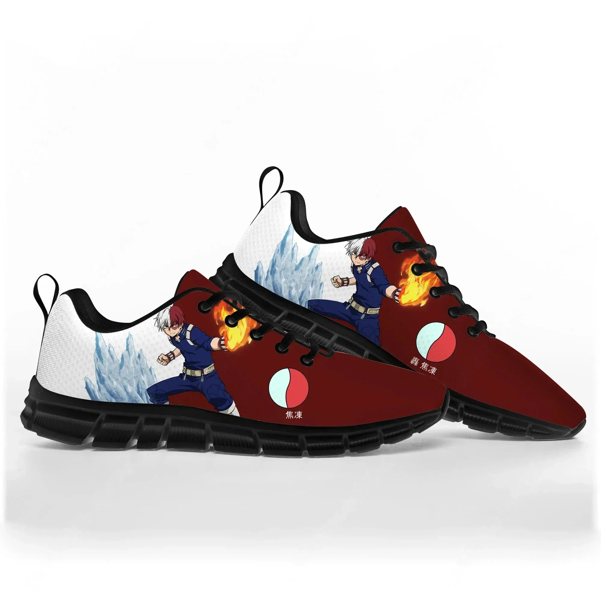 

Shoto Todoroki My Hero Academia Sports Shoes Mens Womens Teenager Kids Children Sneakers Casual Custom High Quality Couple Shoes
