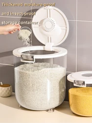 Household thickened moisture-proof and insect-proof storage tank sealed food-grade rice bucket