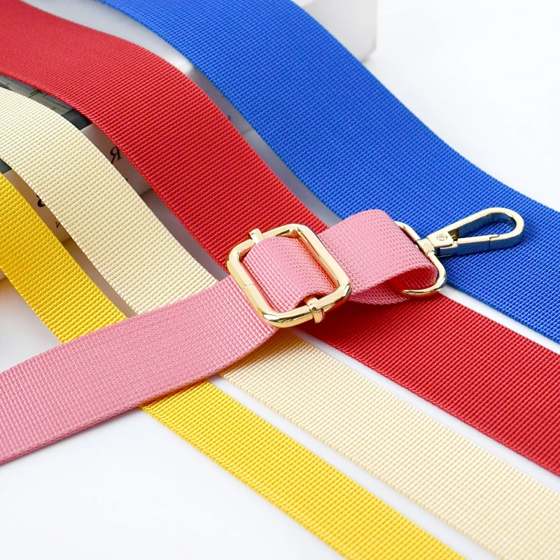 

3Meters Colored Nylon Webbing Tape 20/25/32/38/50mm Sewing Bias Belt Ribbons Strap Backpack Decorative Braid Crafting Supplies