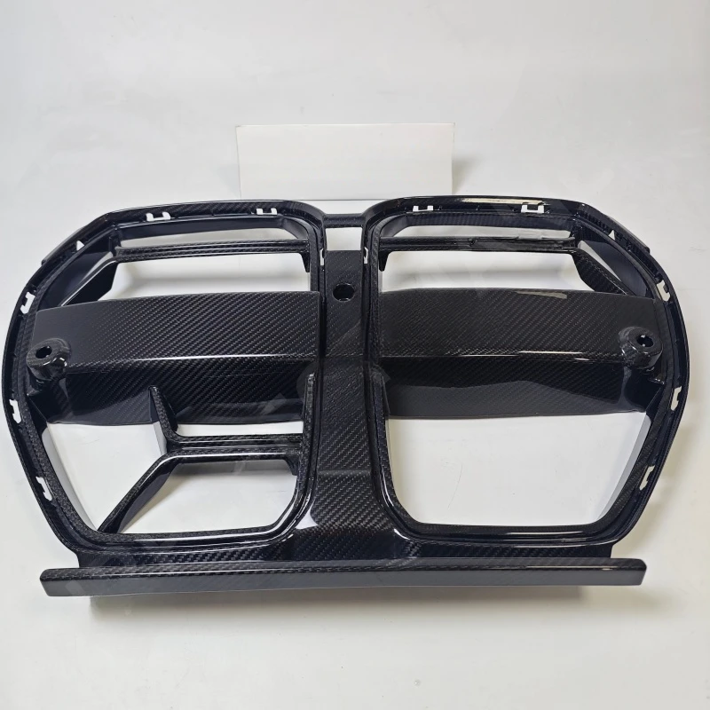 High Quality Dry Carbon Fiber Front Grille With ACC Reserved Positions Auto Exterior Modification Components