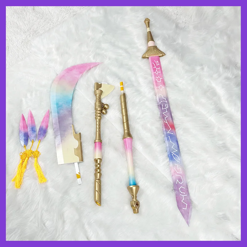 Anime KPop Demon Hunters HUNTR/X Idol Mira Rumi Zoey Cosplay Props Vrouwen Halloween Party Carnaval Rollenspel Lange Zwaard