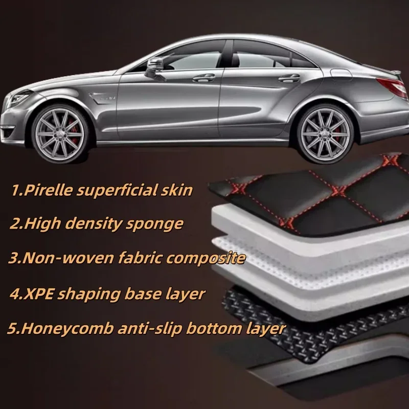 Car Floor Mats Custom Leather For BMW X3 X4 X6 X7 E83 F25 G01 F97 X1 M35Li 2011-2024 Car Interior Accessories