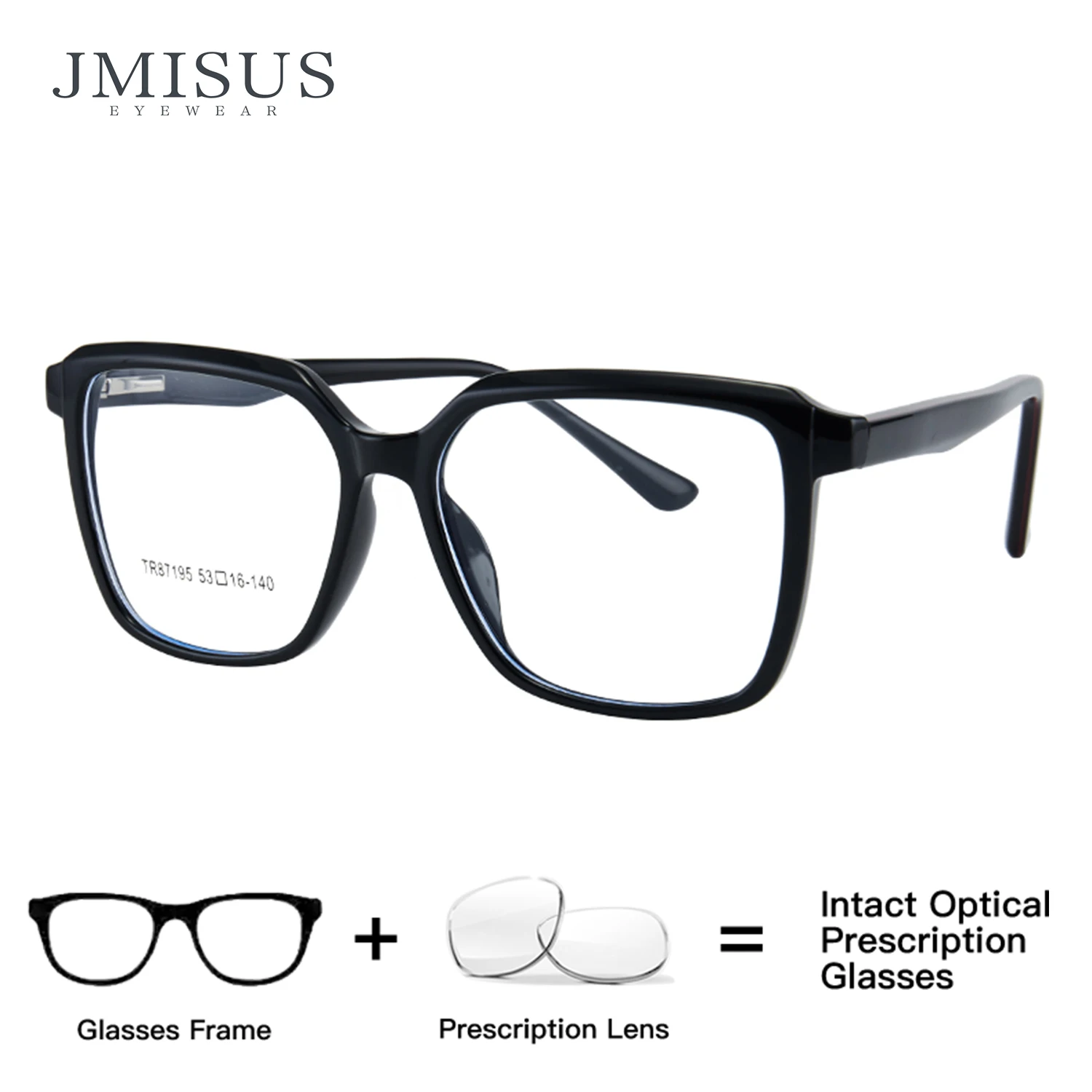 

JMISUS Japanese Style Square Prescription Glasses Spring Leg Myopia Eyewear Handmade Acetate Optical Eyeglasses for Women