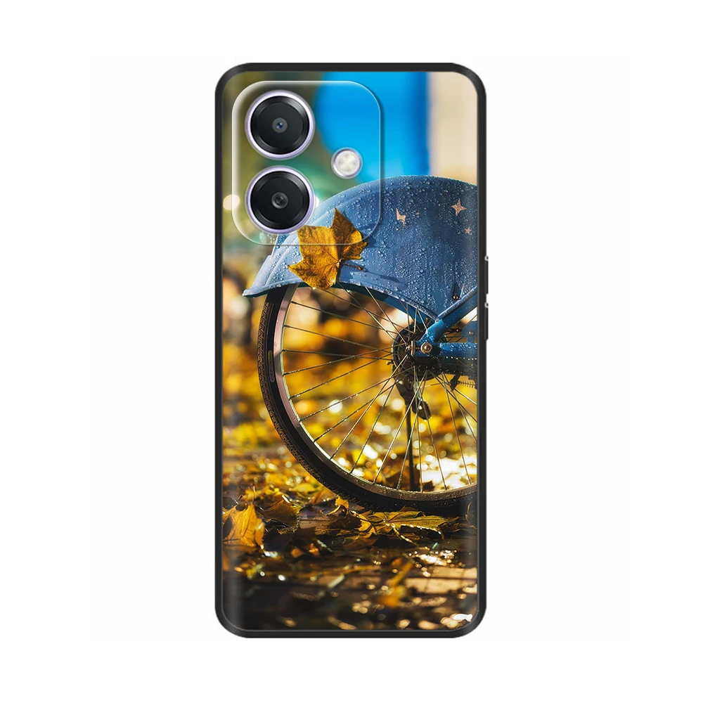 Black Silicone Case for Oppo A3x A3 A40 4G A60 5G Soft TPU Silicone Painted Bumper Shockproof Cover Protective Phone Cases Coque