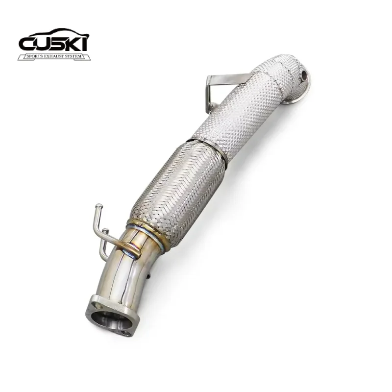 Customizable exhaust Stainless Steel 304 Performance Exhaust Pipe for Ford Focus MK4 ST 2.3 with Insulation Material view 3