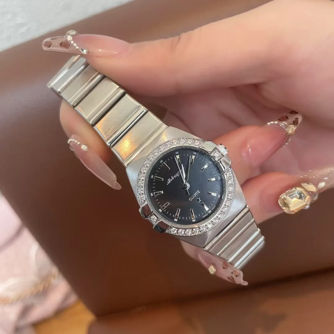 Classic Constellation Women's Bezel Business Casual Steel Band Watch Women's Gift for Women High Quality Luxury Watch