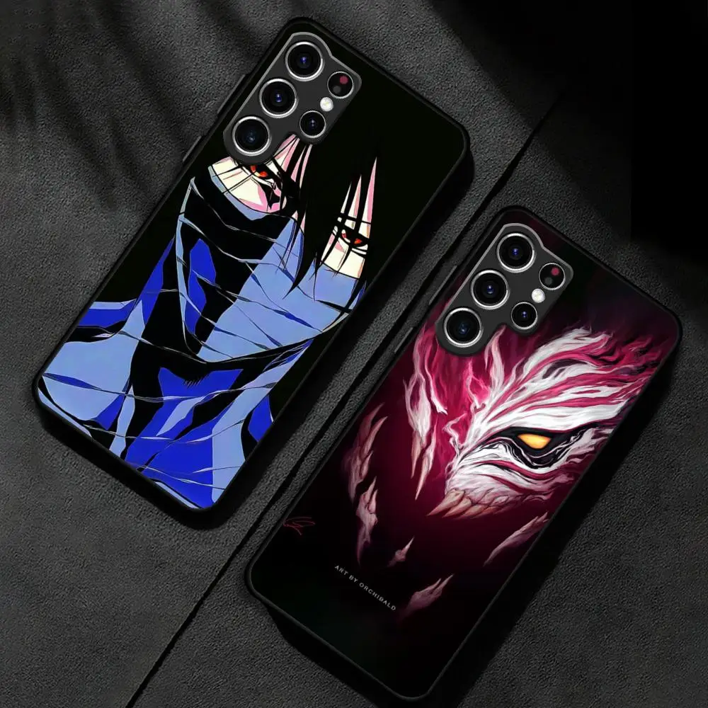 Anime Bleach Ichigo Kurosaki Phone Case For Samsung Galaxy S24 S23 S22 S21 S20 Plus Ultra Note20 Soft Black Phone Cover