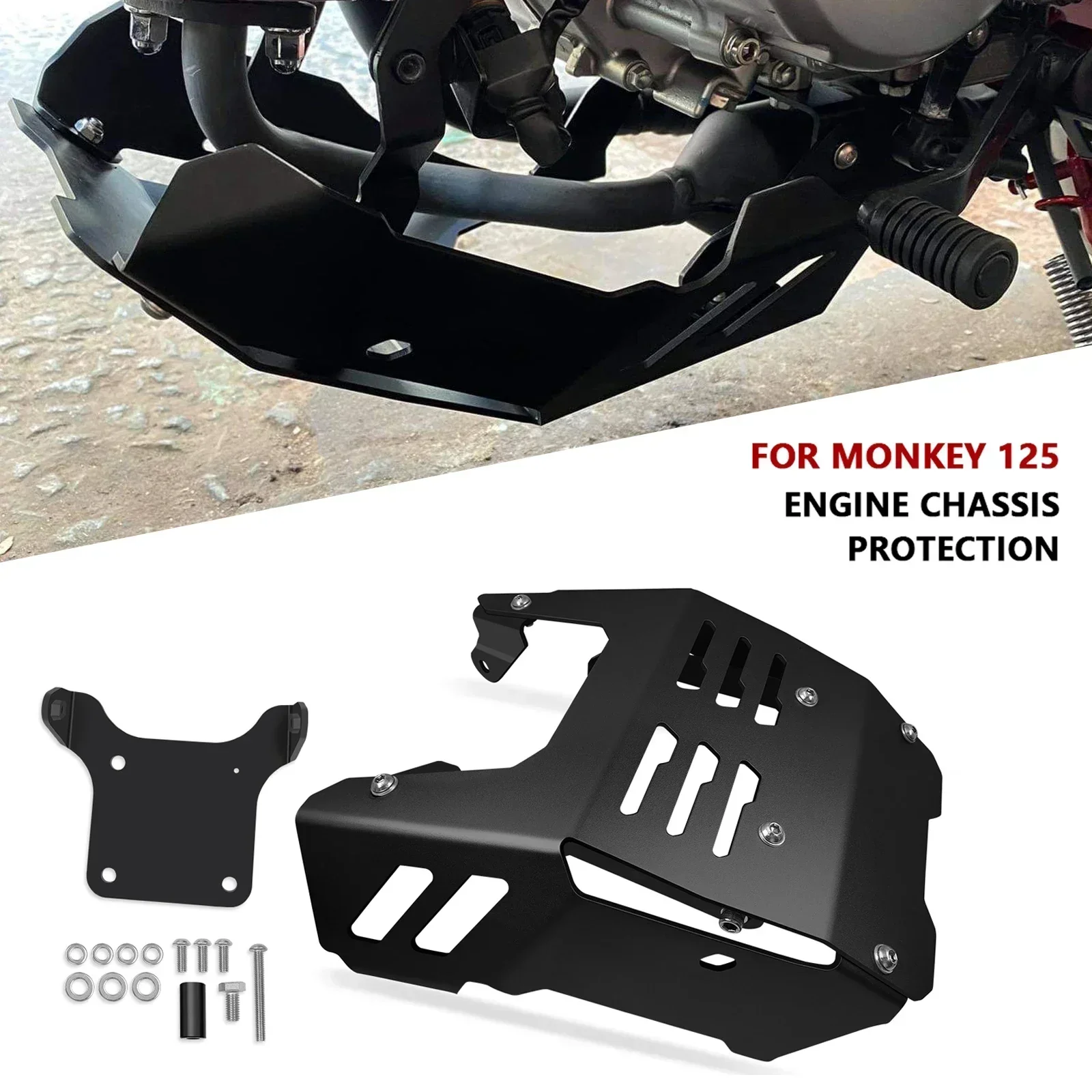 

For MONKEY125 2021-2023 Motorcycle Accessories MONKEY 125 Chassis Plates Guard Engine Base Protector Cover