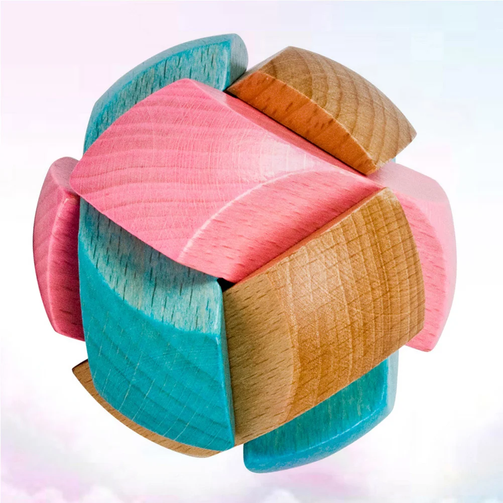 Football Lock Wooden Puzzle For Kids Adults Brain Teaser Game Stress Relief Educational Intelligence Hand Eye Coordination