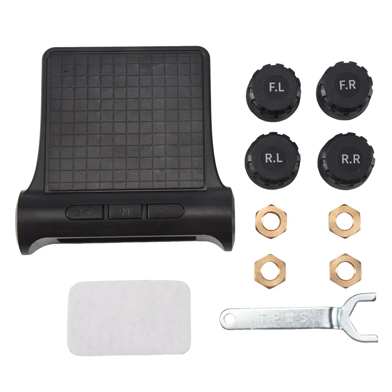 Автомобильная система контроля давления в шинах TPMS, батарея под давлением в шинах, цифровой ЖК-дисплей, системы автоматической охранной сигнализации-T45C
