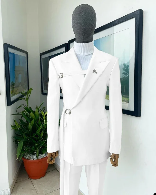 New In Suits & Blazers Wedding Dresses Groom Suit For Men Costume Homme Fashion Formal Tuxedo Clothing Elegant Man Suit