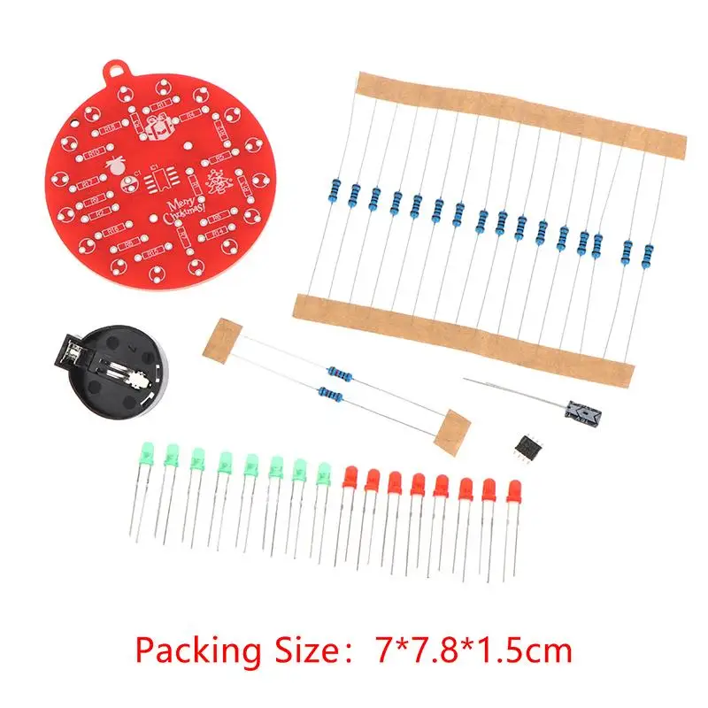 DIY Assembly Kit with NE555 Timer and Dual-Color Flashing LEDs – Suitable for Arduino-Compatible Systems - Soldering Practice