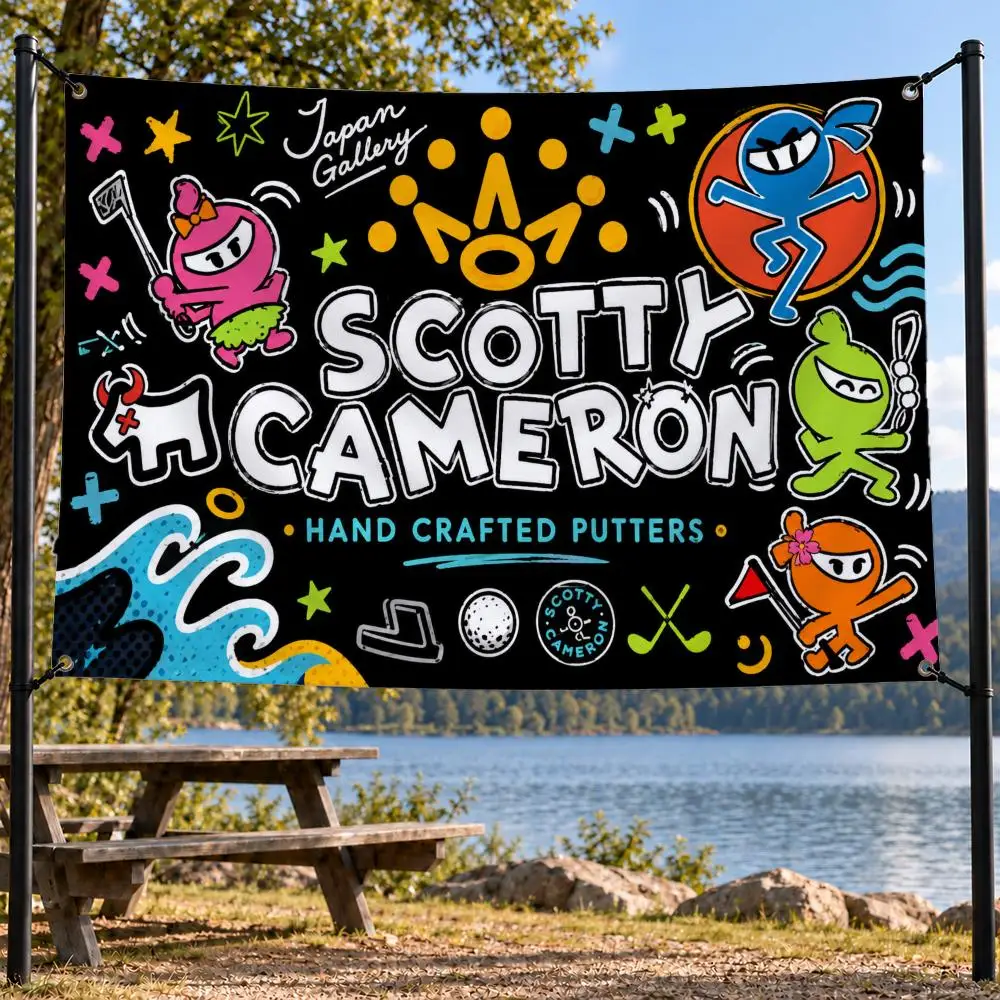 Brand Scotty Cameron Flags decor flag banner,wall hanging flag,indoor outdoor wall decor,yard garden porch patio