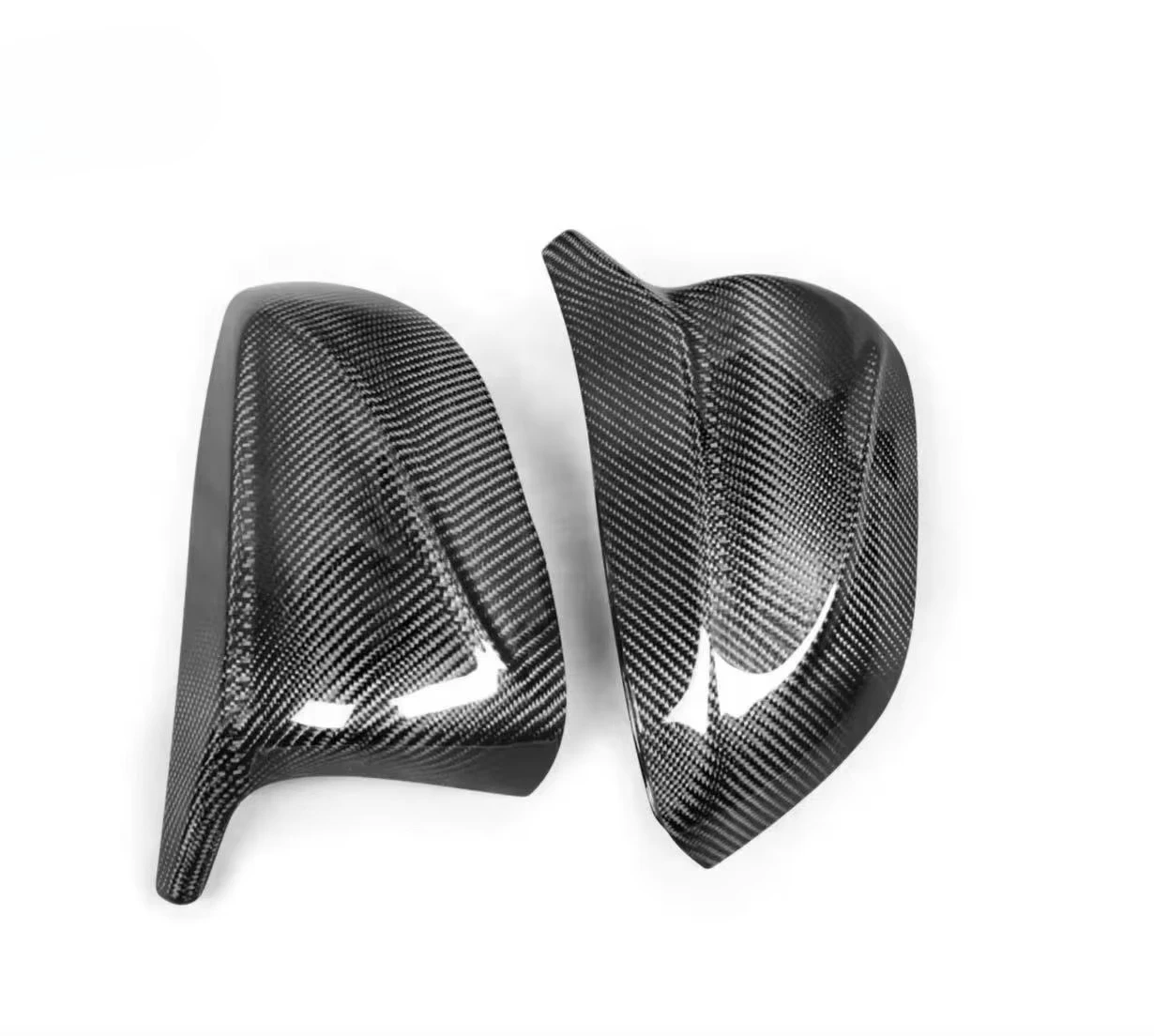 for Infiniti Q50 Q60 V2 M Style Carbon Fiber Car Rearview Mirror Cover Mirror Caps Black Honeycomb