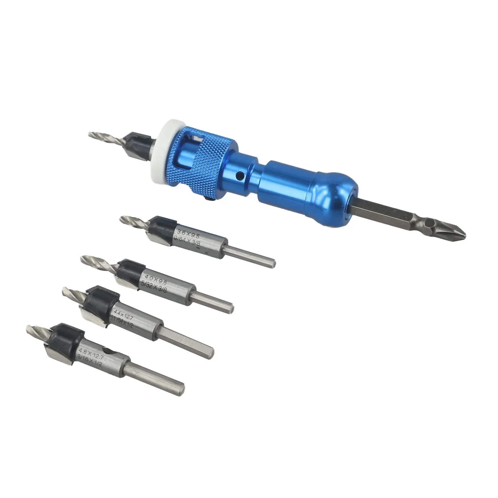 For Drill Presses Low Friction Depth Stop Drill Bits Carbide Tipped Countersink Drill Bits For Precise Countersinking