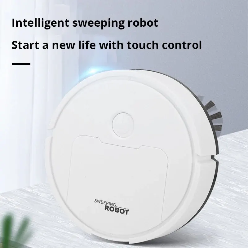 1pc Mini Vacuum Cleaner Intelligent Sweeping Robot Three In One Suction, Sweeping, And Towing, Home Furnishings