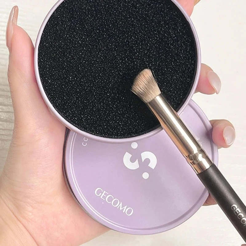 Boîte de nettoyage de pinceaux de maquillage, éponge de nettoyage rapide, pinceaux de fard à paupières, nettoyeur à sec, lavage cosmétique, outil de poudre propre, accessoires de maquillage