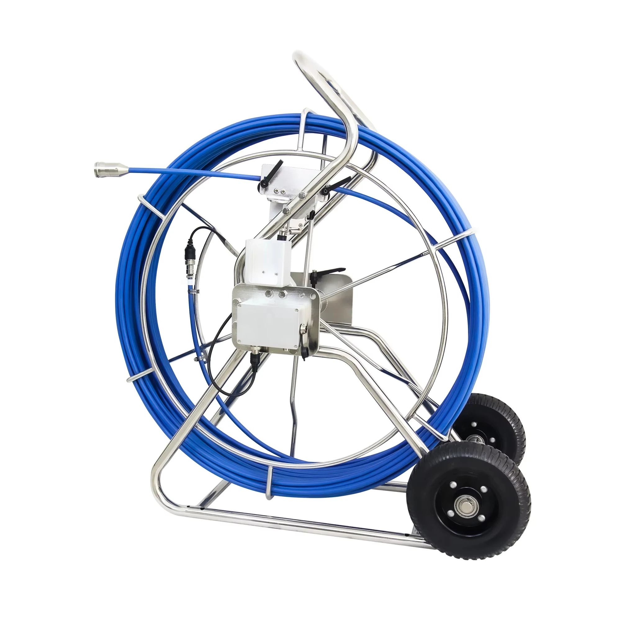 60m Blue Cable 512 Hz Locator 360 Water Well Camera Industrial Endoscope Plumbing Sewer Inspection Camera Analog Camera Product