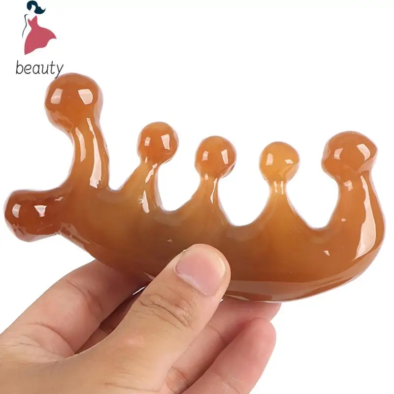 Sisir pijat piring kerokan Resin papan Gua Sha pijat SPA Resin pemijat tubuh pengeruk akupunktur