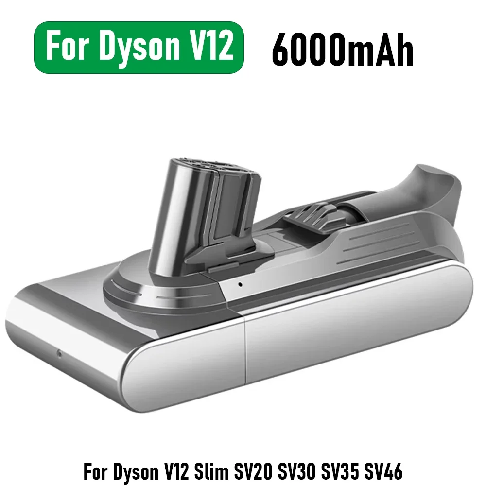 6000mAh  for Dyson SV20 V12 slim Vacuum Cleaner Accessories V12slim Snap-on model Lithium Ion Battery 25.2V V12slim SV20 SV46