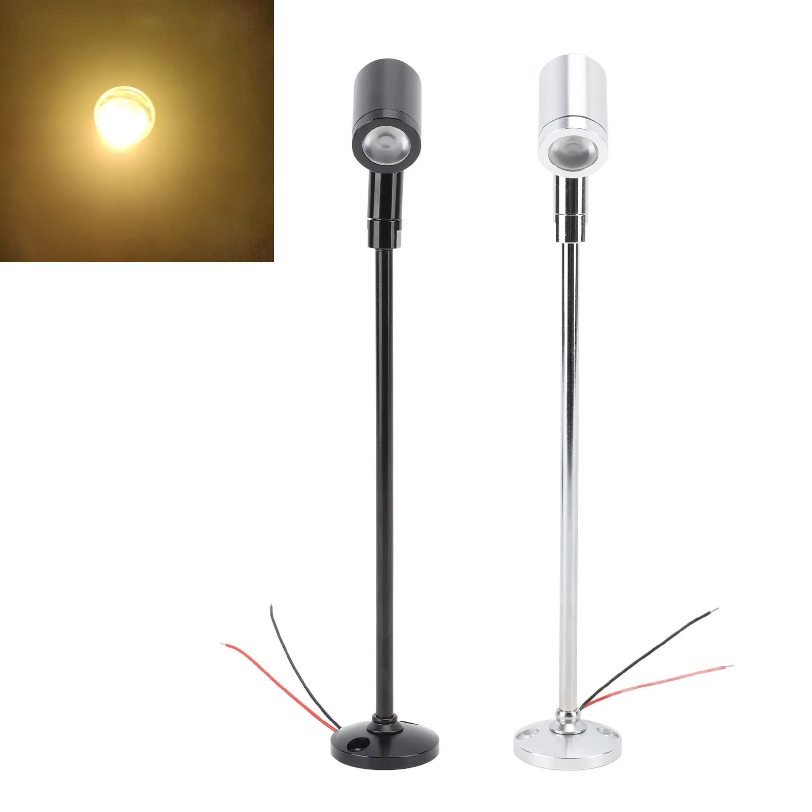 LED Spotlight Mini Display Cabinet Light Stable Heat Dissipation Bright Standing Aluminum Modern Jewelry Light for Restaurant
