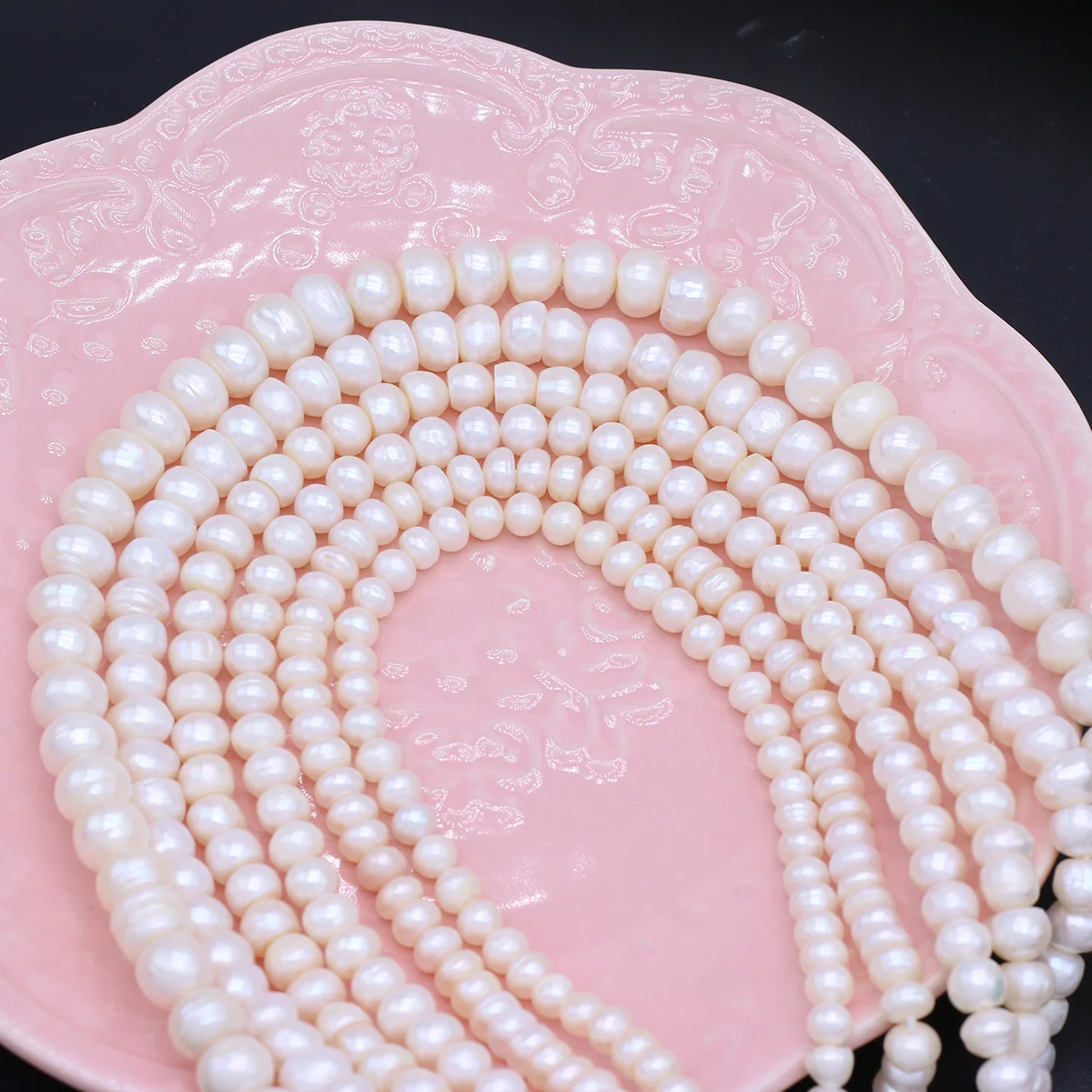 

AAA High Quality Bread Shape Beads Natural Freshwater Pearls Spacer Beads for Jewelry Making DIY Necklace Bracelet Accessories