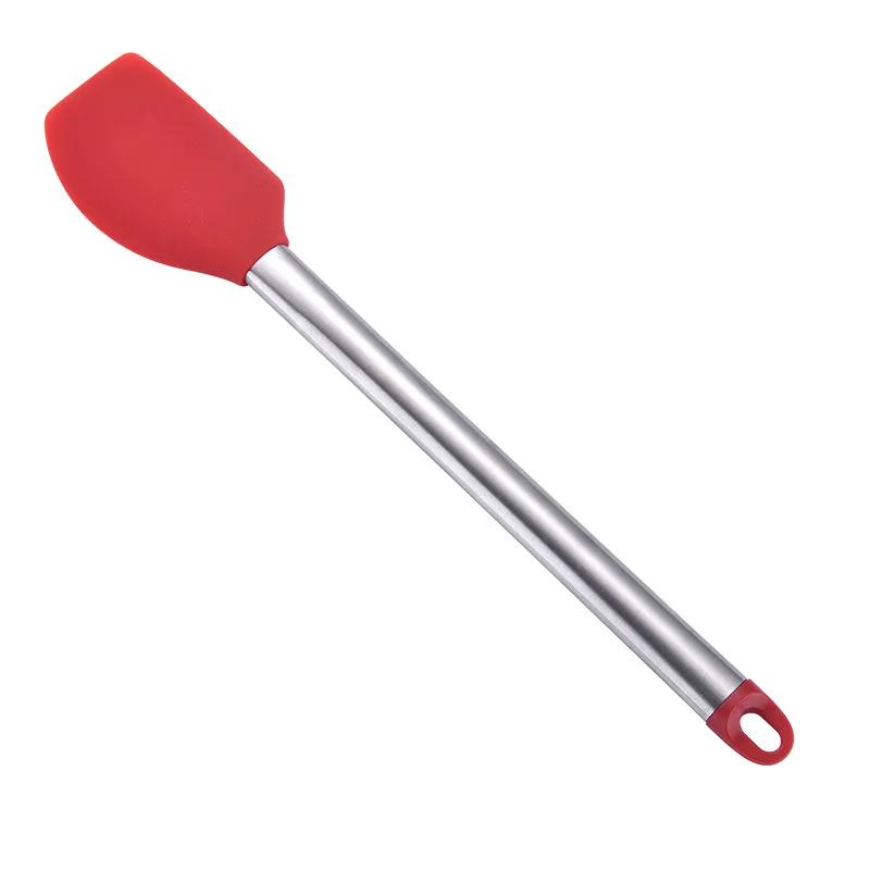 New Stainless Steel Food Grade Silicone Cooking Spoon Soup Ladle-Egg Spatula Turner Kitchen Tools Cooking Utensil Set Red Black