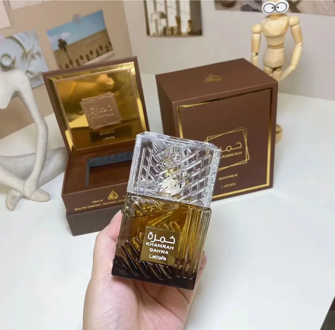 Lattafa Khamrah EDP 3.4oz – Vanilla Warm Spicy Amber Unisex Perfume, Long Lasting Luxury Holiday Gift