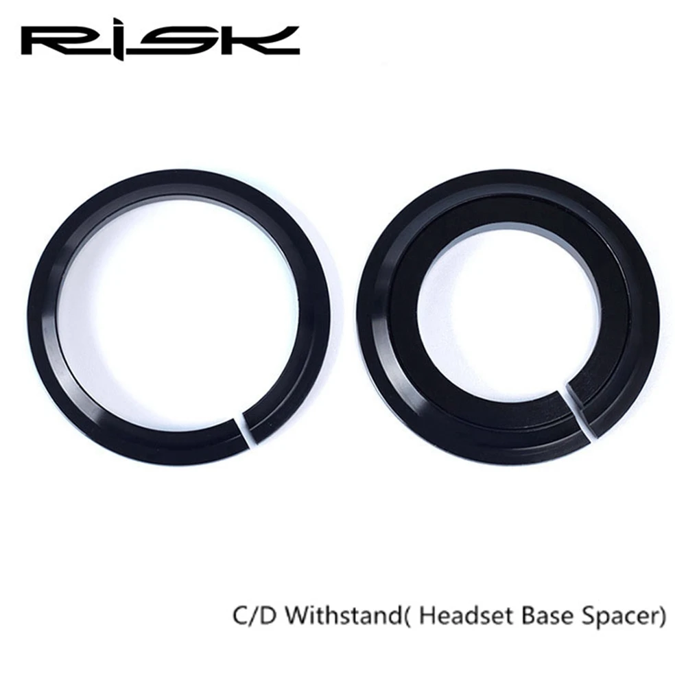 Risk 1.5inch Bike Headset Base Spacer Crown Race Bike Headset Washer Bicycle Parts Tapered Fork Straight Fork 45 Degree