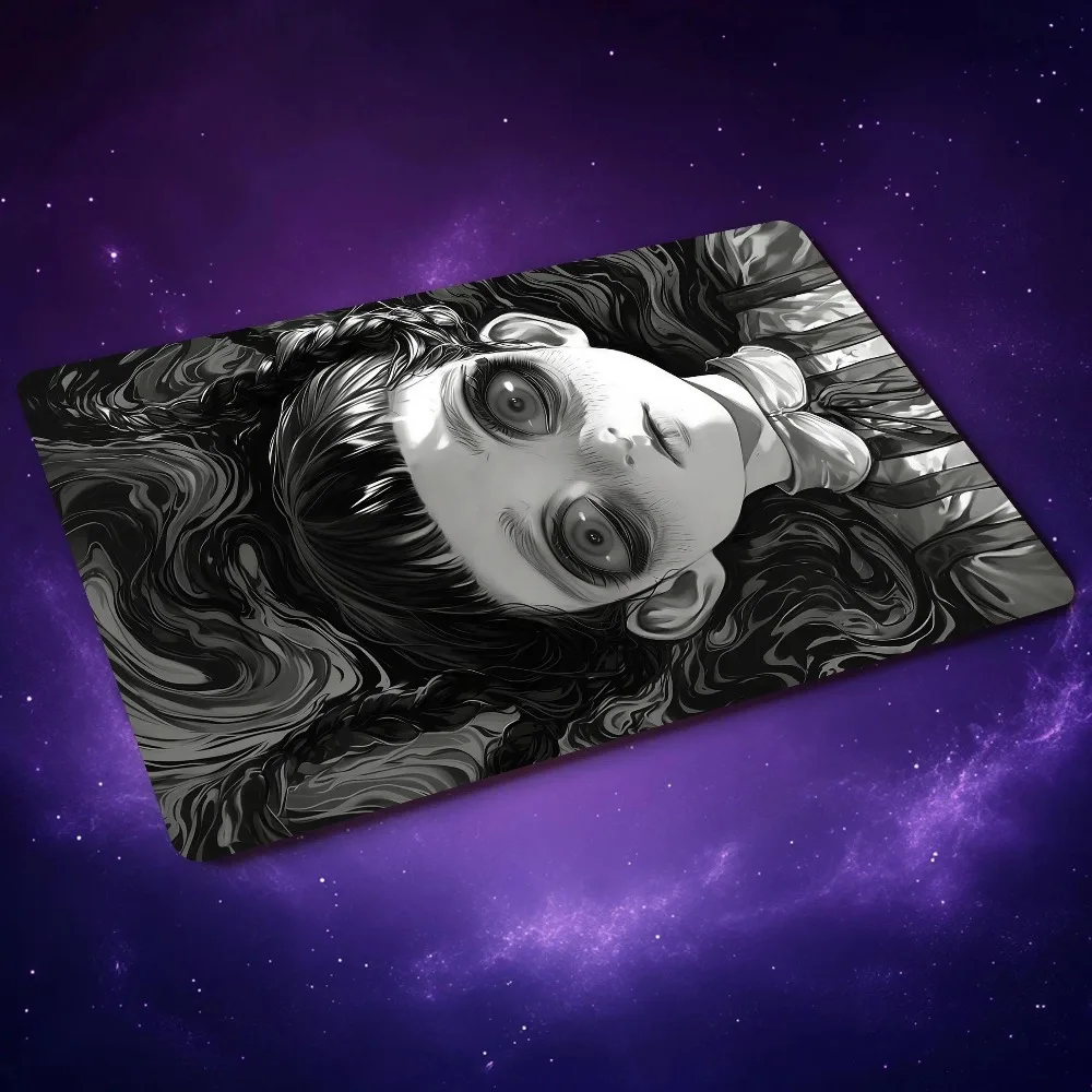 MTG Playmat, Junji Ito Style Drowned Maiden TCG Playmat, Seam Options alfombrillas para escritorio tapis de souris