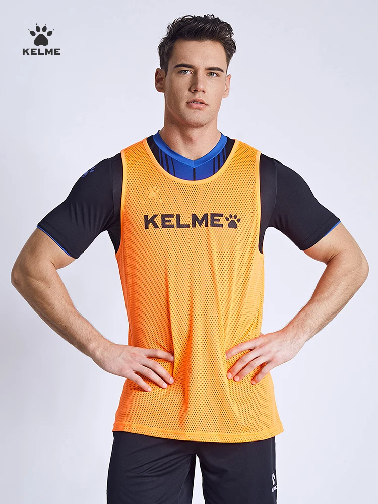 Kelme Sports Tank Top Men\'s Adult And Children\'s Football Basketball Training Competition Suit Breathable Tank Top Team Vest