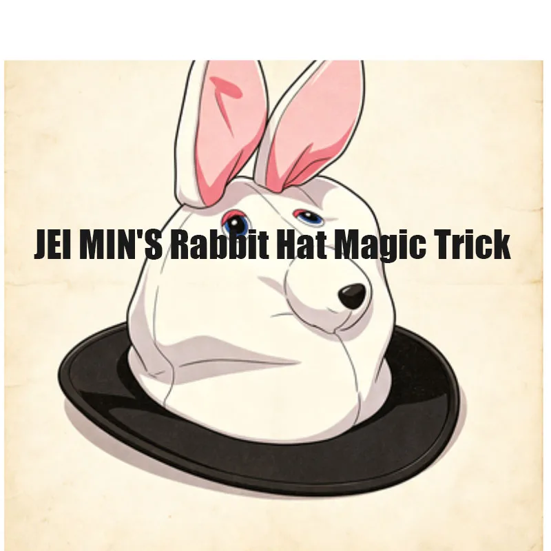 JEI MIN'S Rabbit Hat Magic Trick Appearing Rabbit and Hat Transformation Stage Magic Illusion Prop for Magicians Gimmick