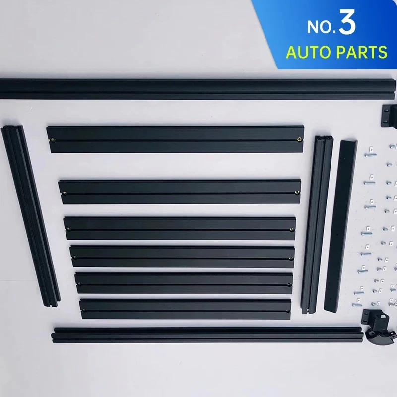 KQX Bestseller For Jimny JB33 JB43 1998-2018 Roof Rack Car Top Lage Cross Bar Rail Boxes Basket High Quality Aluminum Alloy