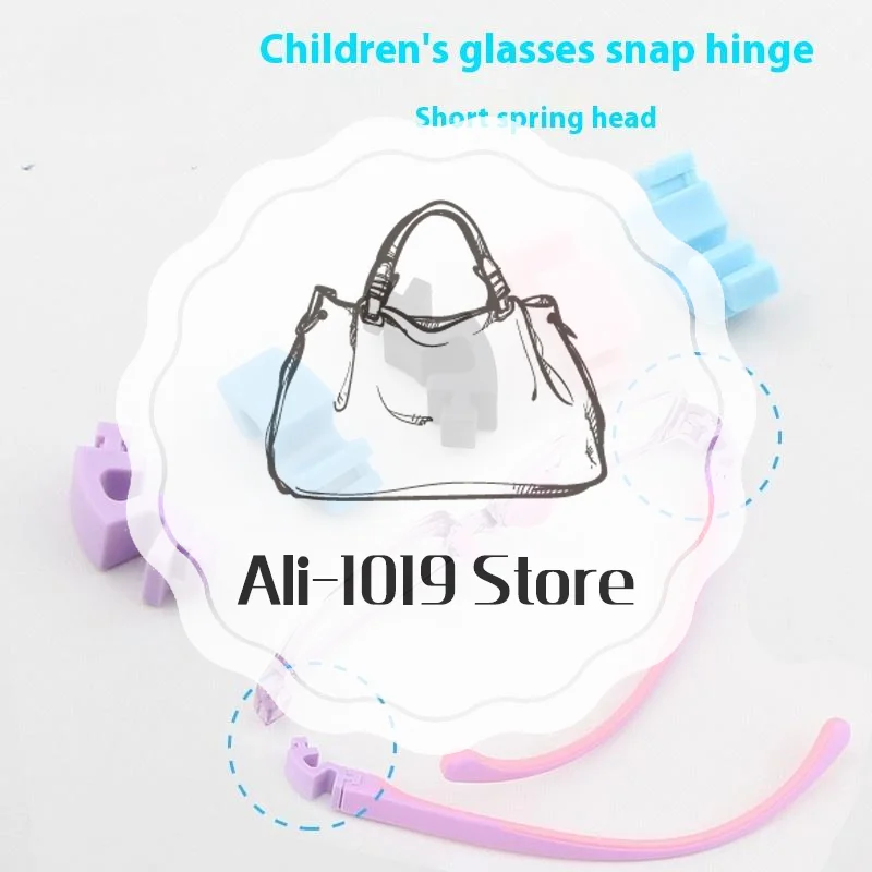 Children's Silicone Glasses Legs Glasses Arm Anti-Slip Snap-on Eyeglasses Arm Replacement Multiple Color Silicone Glasses Legs