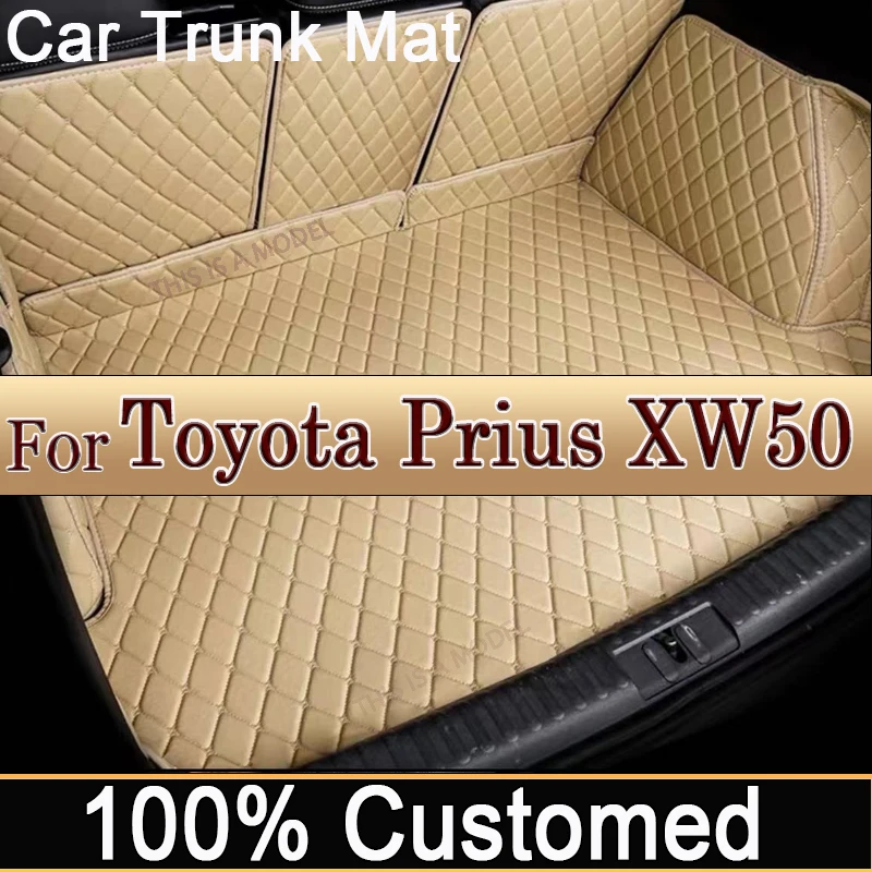 Car Trunk Mat For Toyota Prius XW50 2019~2022 Auto Trunk Storage Pads Cargo Tray Trunk Waterproof Protective Pad Car Accessories