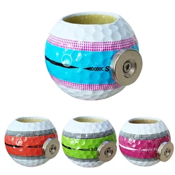 Golf Ball Appearance Cigar Holder with Magnet Durable Cigar Clip Cigar Gifts for Golfer Can be Adsorbed On The Cart Or Railing
