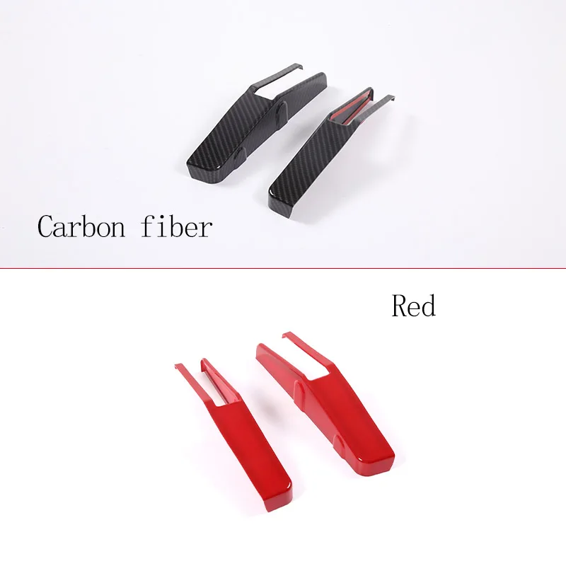 ABS Carbon Fiber For Corvette C8 Stingray Z51 Z06 2020-23 Car Emergency Door Lock Switch Trim Stickers Car Interior Accessories