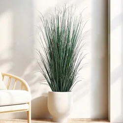 59in Artificial Plants Onion Grass Greenery Faux Fake Shrubs Fake Tall Grass Artificial Grass Plant for Home Outdoor Shop Decor