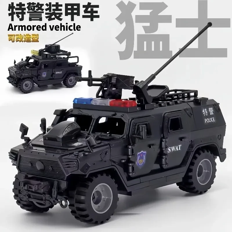 WW2 TBS Assault Team Military Hummer Jeep Armored Vehicle Building Block Model Army Mini Soldier Transport Chariot Toys Kit Gift