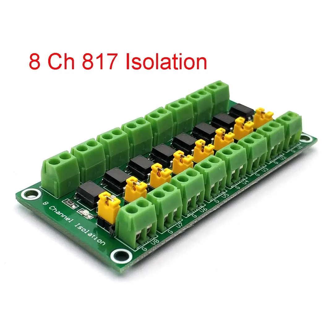 PC817 3.6-30V 8 채널 광 커플러 절연 보드 전압 변환기 어댑터 모듈 드라이버 광전 절연 모듈 817