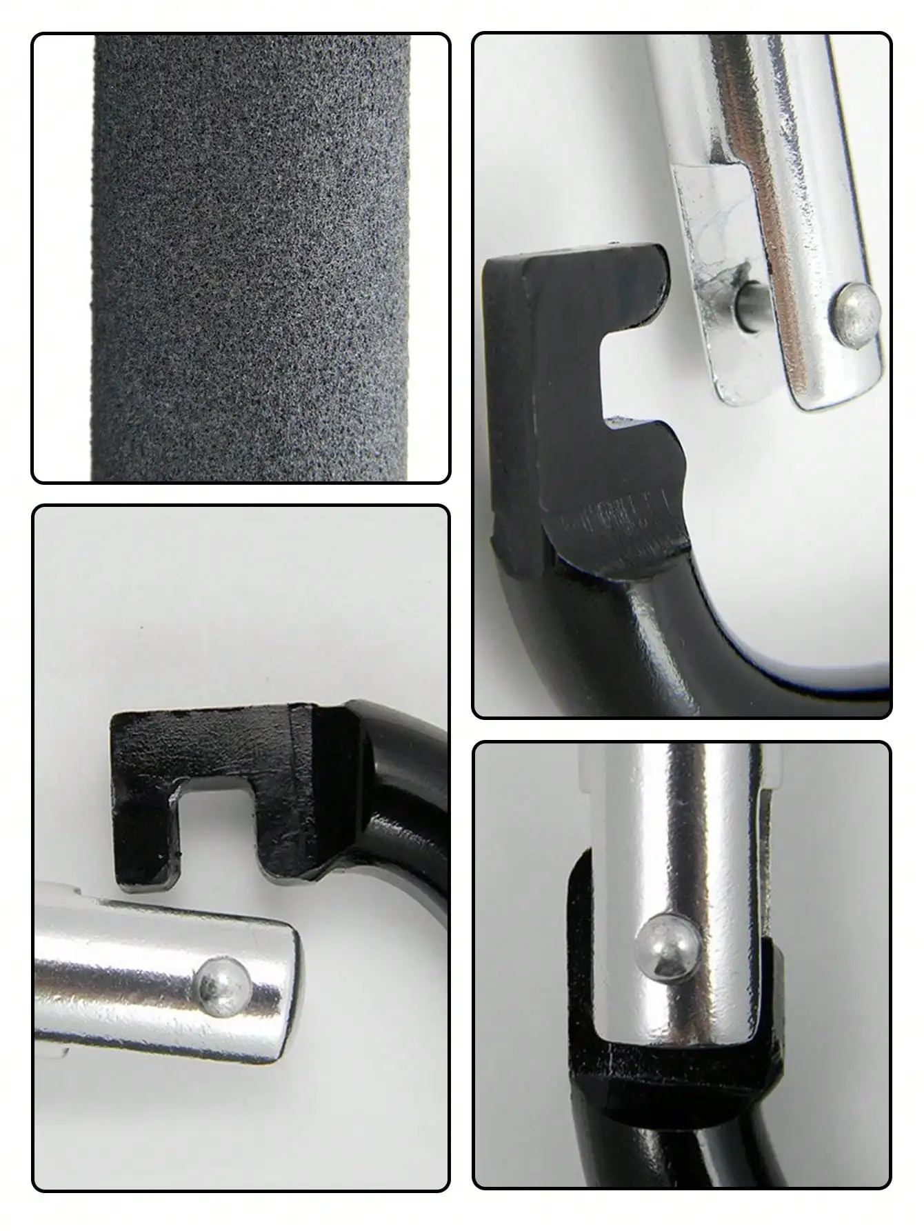 1 Stück robuster und langlebiger multifunktion aler Kinderwagen haken mit Eva-Griff-strap azier fähiger Aluminium legierung für Einkaufs-und Aufbewahrung zubehör – Detail 7