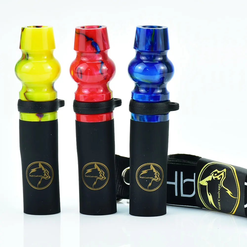 wolfcoolvape Berserker style Resin Hookah Mouthpieces For Sheesha Chicha Narguile Shisha Water Pipe MouthTips