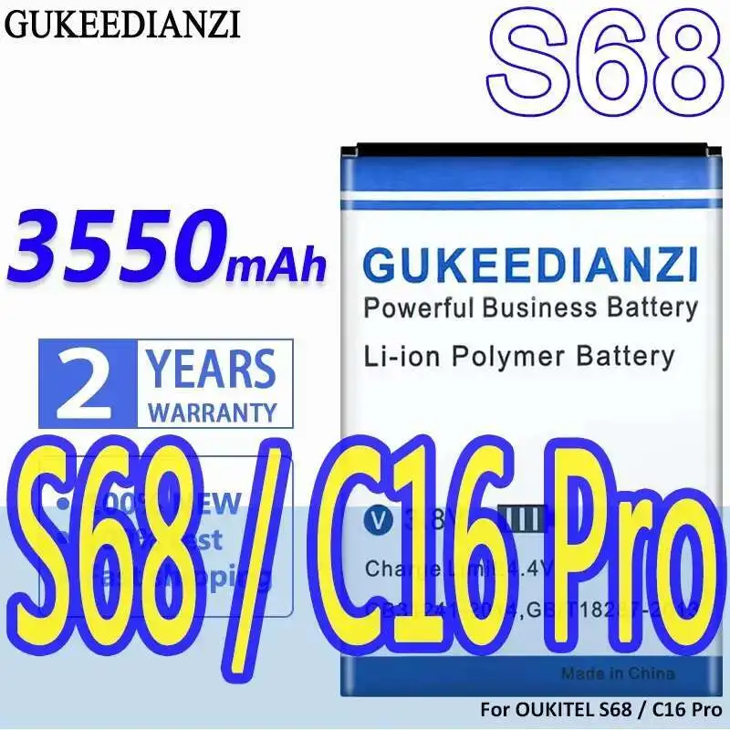 

Long-Lasting Performance Mobile Phone Battery For Oukitel S68 C16 Pro Reliable Power Supply 3550Mah